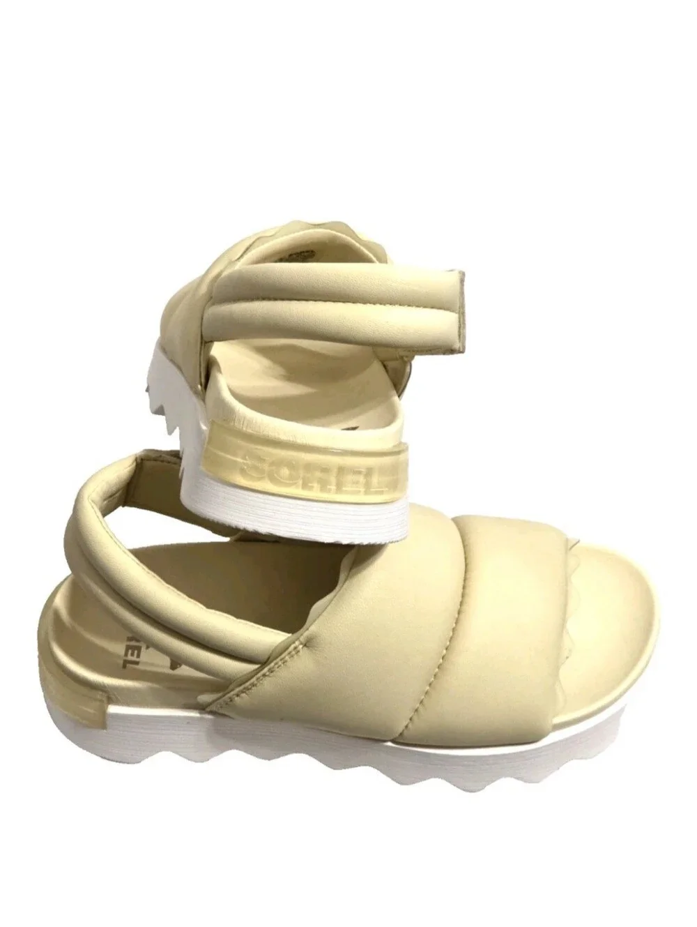 Sorel Viibe Honey White, Sea Salt Slingback Sandal